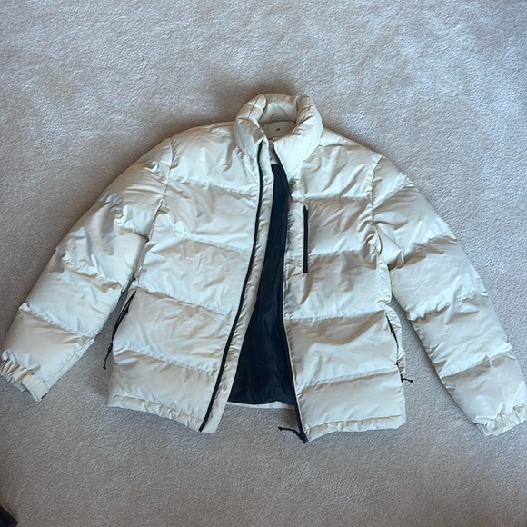 CREAM PUFFER JACKET - Picture 1 of 4
